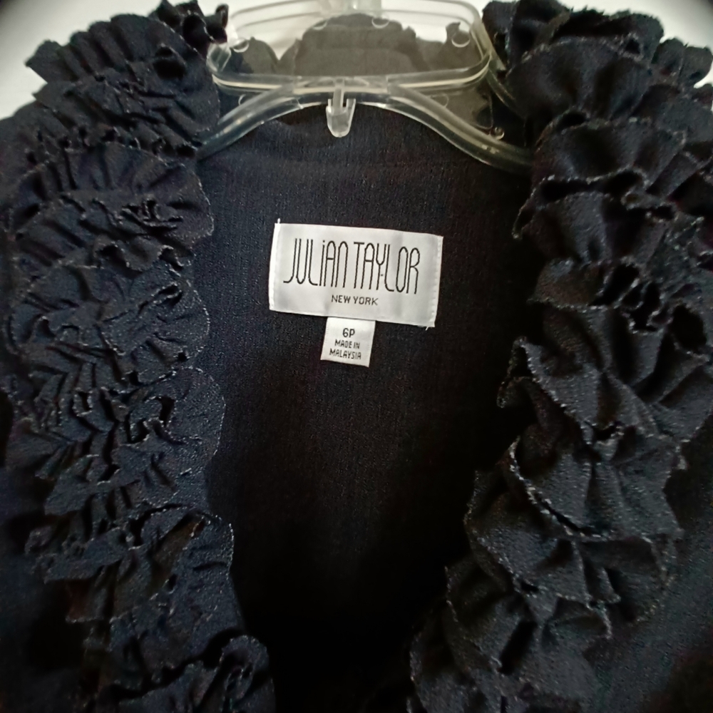 Maxi Coat, Ruffled Neck! - Picture 6 of 7